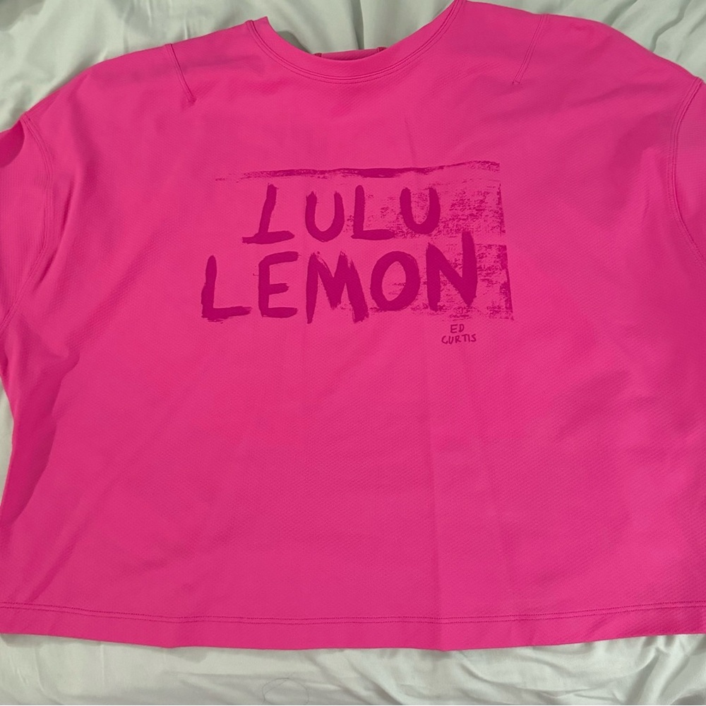 lululemon athletica  Pink Graphic Tee